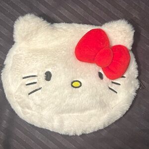 Hello Kitty White Plush Bag with Red Accent